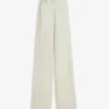 Pantalon ajusté en laine mélangée