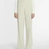 Pantalon ajusté en laine mélangée