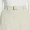 Pantalon ajusté en laine mélangée