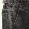 Pantalon ample en denim délavé