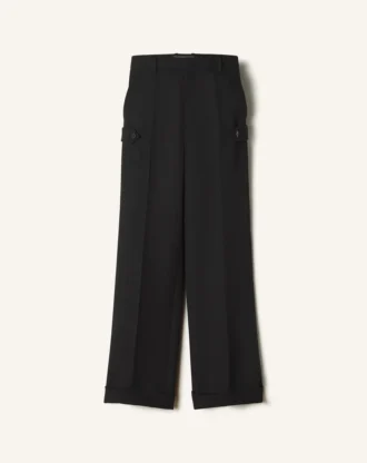 Pantalon chino en laine légère
