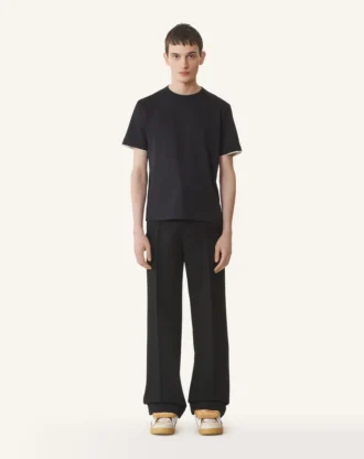 Pantalon chino en laine légère