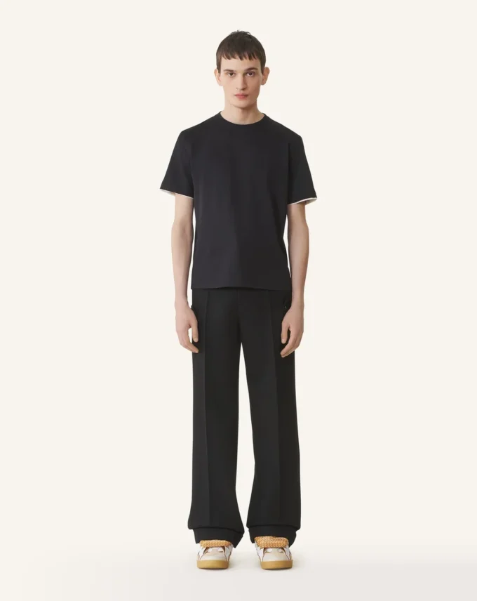 Pantalon chino en laine légère