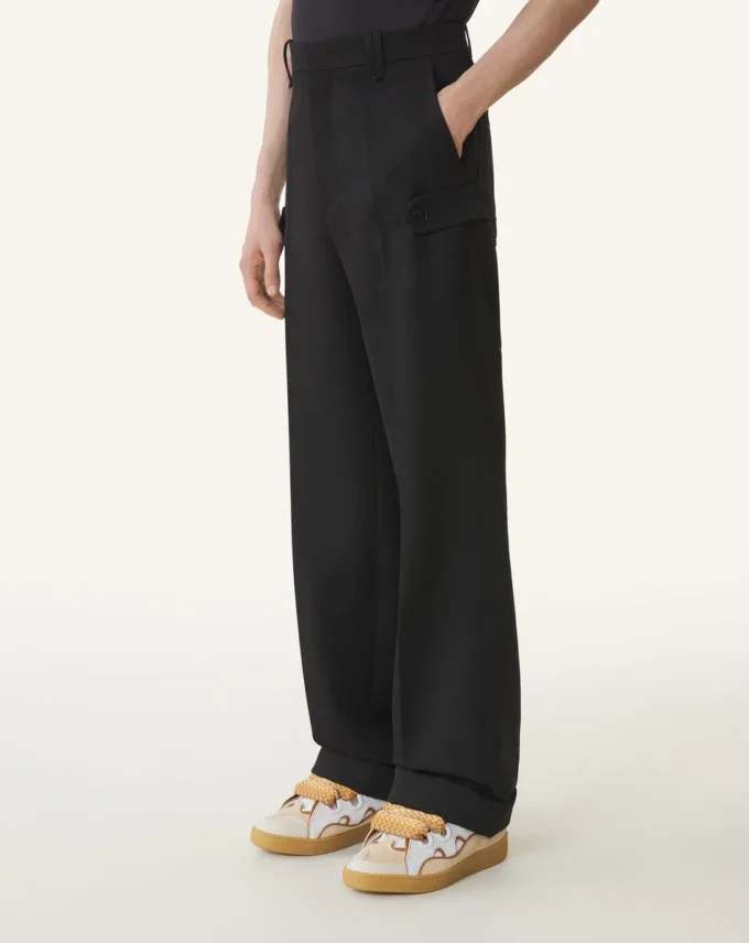 Pantalon chino en laine légère