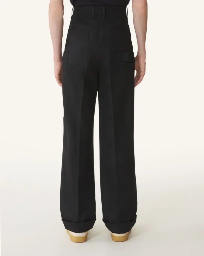 Pantalon chino en laine légère