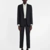 Veste à poches à rabat et boutonnage simple