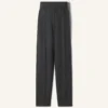Pantalon cigarette en flanelle