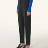 Pantalon cigarette en flanelle