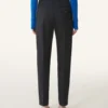 Pantalon cigarette en flanelle
