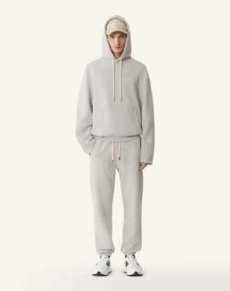 Pantalon de jogging en molleton de coton et cachemire