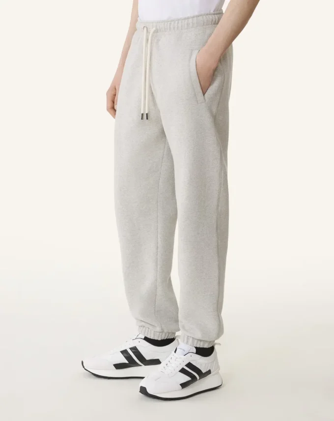 Pantalon de jogging en molleton de coton et cachemire