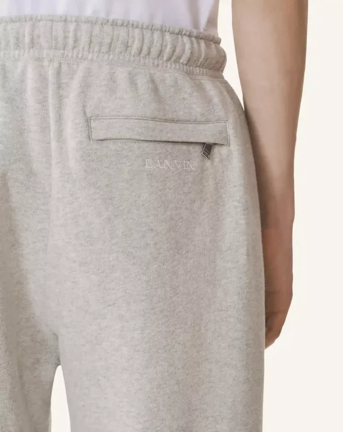 Pantalon de jogging en molleton de coton et cachemire