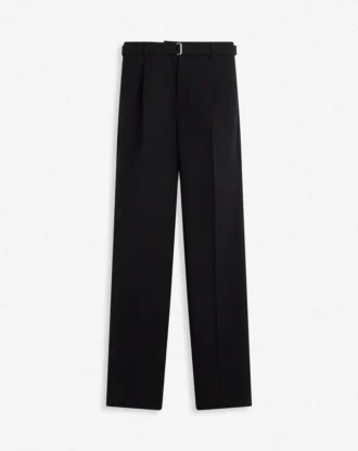 Pantalon droit en laine