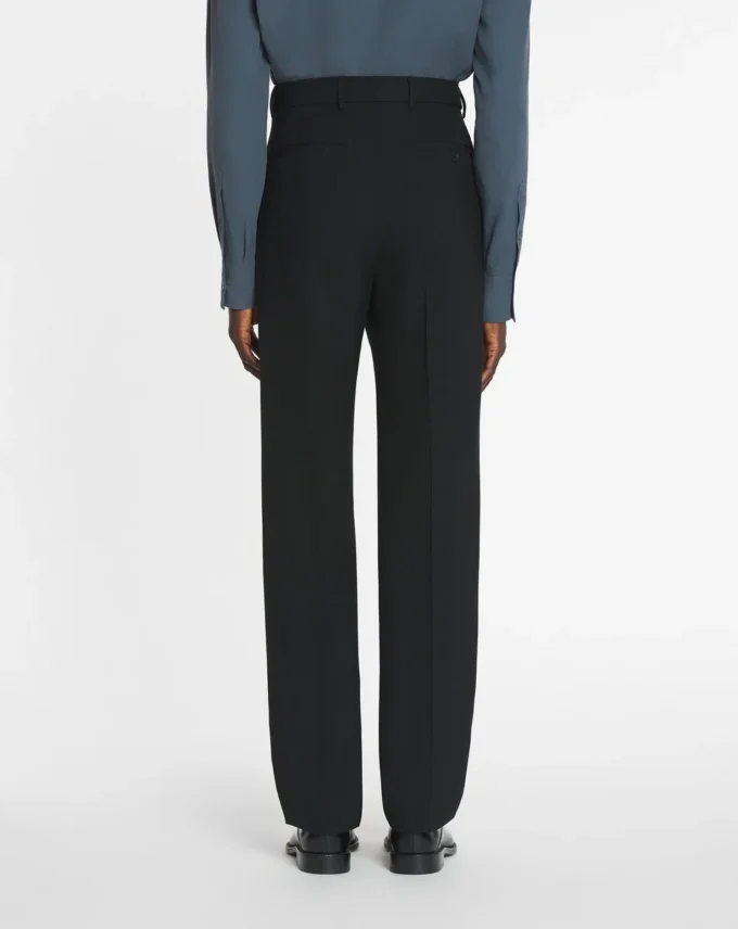 Pantalon droit en laine