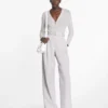 Pantalon en coton à pinces