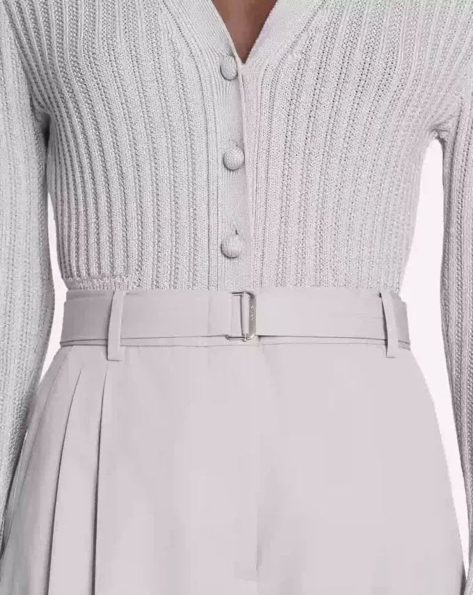 Pantalon en coton à pinces