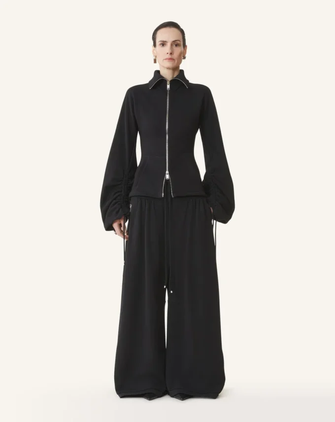 Pantalon en molleton de coton et cachemire