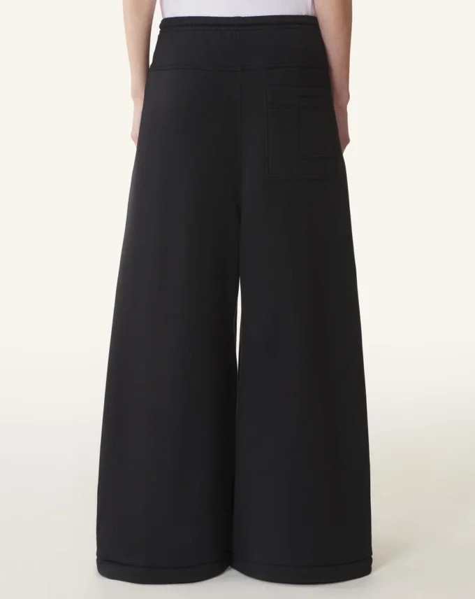 Pantalon en molleton de coton et cachemire