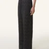 Pantalon fluide en viscose jacquard
