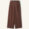 Pantalon large en flanelle