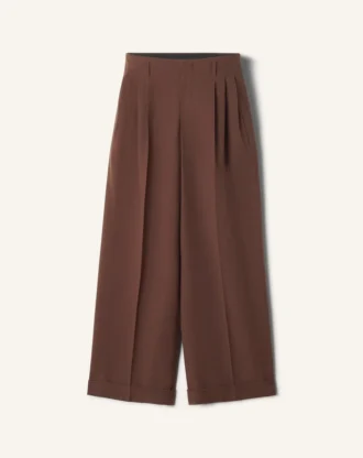 Pantalon large en flanelle