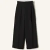 Pantalon large en flanelle