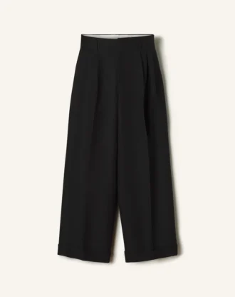 Pantalon large en flanelle