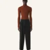 Pantalon large en flanelle