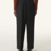 Pantalon large en flanelle