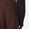 Pantalon large en flanelle