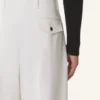 Pantalon large en laine