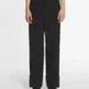 Pantalon large à revers