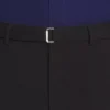 Pantalon large à revers