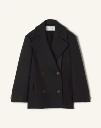 Peacoat court en laine