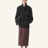 Peacoat court en laine