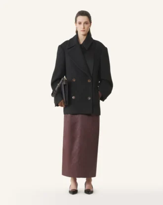 Peacoat court en laine