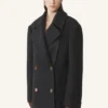 Peacoat court en laine