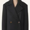 Peacoat court en laine