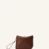 Pochette asymétrique en cuir Compagnon