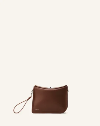 Pochette asymétrique en cuir Compagnon