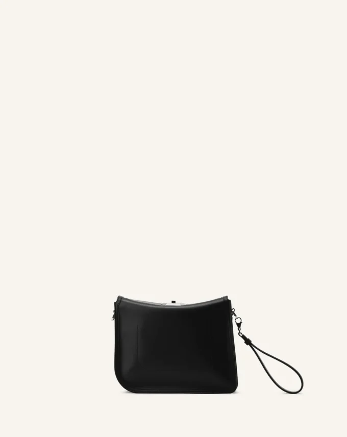 Pochette asymétrique en cuir Compagnon