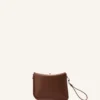Pochette asymétrique en cuir Compagnon