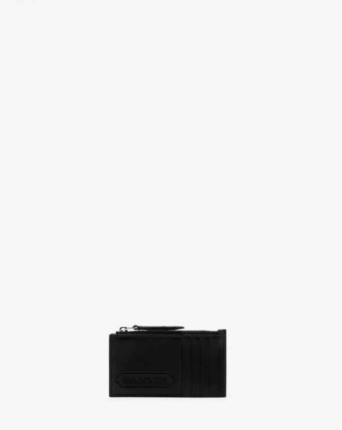 Porte-cartes en cuir Lanvin Signature