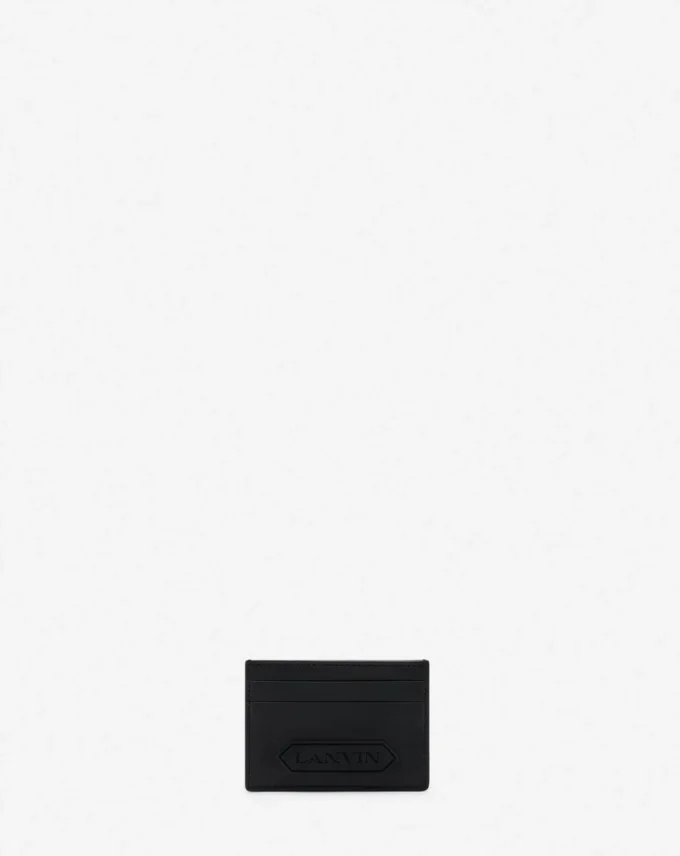 Porte-cartes en cuir Lanvin Signature