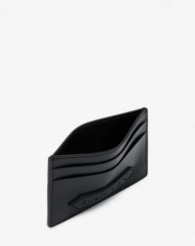 Porte-cartes en cuir Lanvin Signature