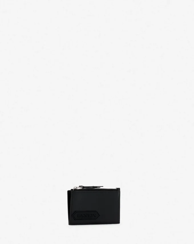 Porte-cartes en cuir Lanvin Signature