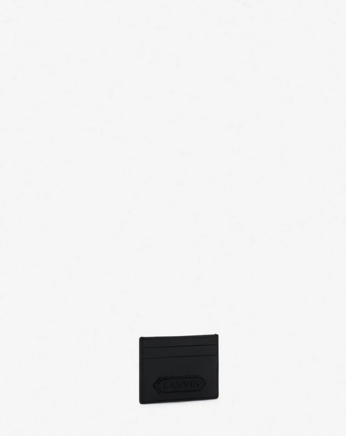 Porte-cartes en cuir Lanvin Signature
