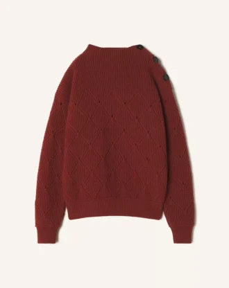 Pull en laine avec détail losange