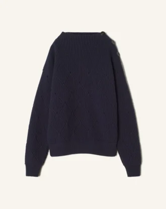 Pull en laine avec détail losange