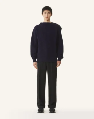 Pull en laine avec détail losange